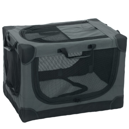 Hundetransportbox faltbar mit Kissen waschbar für kleine Hunde