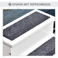 Haustiertreppe Einstiegshilfe mit 3 Stufen für Hunde und Katzen