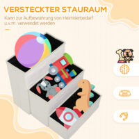 Weiße Haustiertreppe, 40x54x48cm.