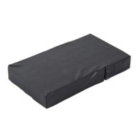 Schwarze, klappbare Haustiertreppe, 45x39x20cm.