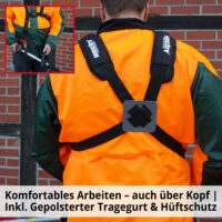 HECHT 4in1 Multitool mit Freischneider, Trimmer, Heckenschere und Hochentaster