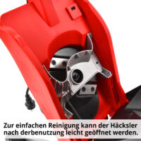 HECHT 625 Elektro-Gartenhäcksler mit 40-Liter-Fangsack und 2500 Watt Leistung