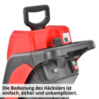 HECHT 625 Elektro-Gartenhäcksler mit 40-Liter-Fangsack und 2500 Watt Leistung