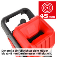 HECHT 625 Elektro-Gartenhäcksler mit 40-Liter-Fangsack und 2500 Watt Leistung