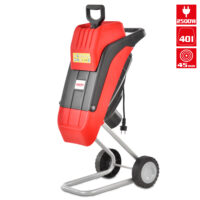 HECHT 625 Elektro-Gartenhäcksler mit 40-Liter-Fangsack und 2500 Watt Leistung
