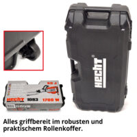 Hecht Abbruchhammer und Meißelhammer im Transportkoffer mit Rollen