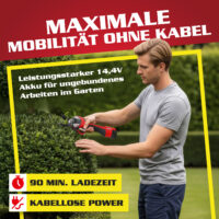 Hecht Akku-Baumpflegeset FlexCut 2in1 mit Astschere und Mini-Kettensäge
