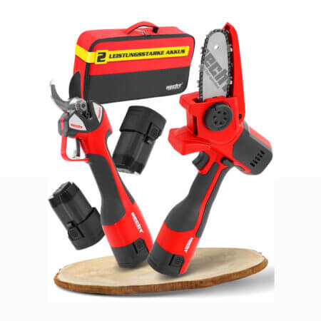 Hecht Akku Baumpflegeset FlexCut 2in1 – Astschere & Mini-Kettensäge kabellos