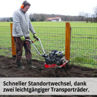 HECHT Benzin Bodenfräse Gartenhacke Gartenfräse 790 BS für die Bodenbearbeitung.