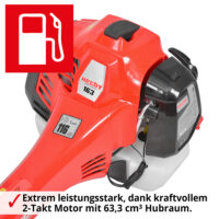 HECHT Benzin Freischneider HECHT 163 mit 3,1 PS Leistung.