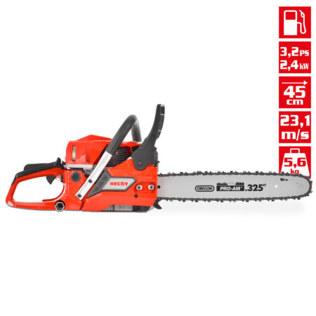 Hecht Benzin-Kettensäge 3.2 PS mit 45-cm-Schwert
