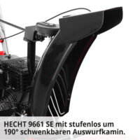 HECHT Benzin-Schneefräse 661 SE