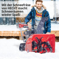 HECHT Benzin-Schneefräse 9666