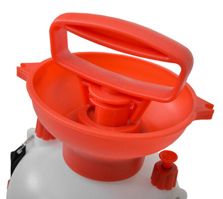 HECHT Drucksprüher mit robustem 5-Liter-Kunststoffbehälter.