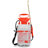 HECHT Drucksprüher mit robustem 5-Liter-Kunststoffbehälter.