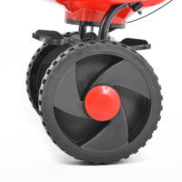 HECHT Düngerstreuer Salzstreuer Saatgutstreuer 27 Liter - Stufenlose Mengenkontrolle