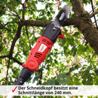 HECHT Elektro Hochentaster mit einer Reichweite von bis zu 280cm.