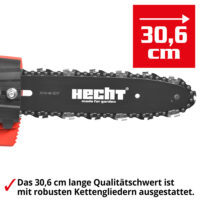 HECHT Elektro Hochentaster mit einer Reichweite von bis zu 280cm.