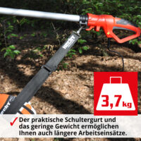 HECHT Elektro Hochentaster mit einer Reichweite von bis zu 280cm.