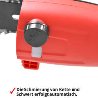 HECHT Elektro Hochentaster mit einer Reichweite von bis zu 280cm.