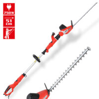 HECHT Elektro Teleskop Heckenschere 675 (750 Watt) für kraftvolles Schneiden.