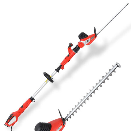 HECHT Elektro Teleskop Heckenschere 675 (750 Watt) für kraftvolles Schneiden.