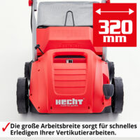 HECHT Elektro Vertikutierer 1420 für die Rasenpflege.