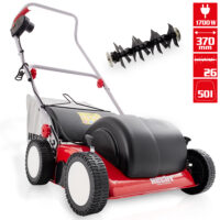 HECHT Elektro Vertikutierer 1700W mit 50l Grasfangkorb.