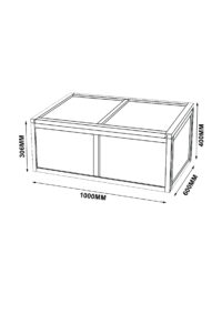 HECHT Frühbeet Herba, 100x60x40cm für Pflanzen.