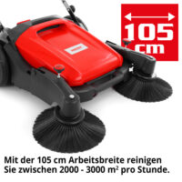 Hecht Handkehrmaschine CleanMax 105 mit 105 cm Arbeitsbreite, leise und effizient