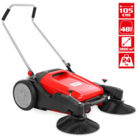 Hecht Handkehrmaschine CleanMax 105 mit 105 cm Arbeitsbreite, leise und effizient