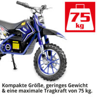 Hecht Kinder Elektro-Motorrad Dirtbike Blau 54502