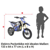Hecht Kinder Elektro-Motorrad Dirtbike Blau 59100
