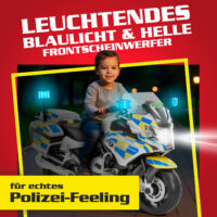 Hecht Kinder Elektro-Motorrad BMW R1200RT Police