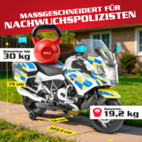 Hecht Kinder Elektro-Motorrad BMW R1200RT Police
