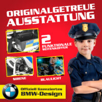 Hecht Kinder Elektro-Motorrad BMW R1200RT Police