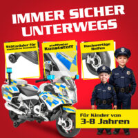 Hecht Kinder Elektro-Motorrad BMW R1200RT Police