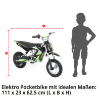 Hecht Kinder Elektro-Motorrad Dirtbike Grün 54300