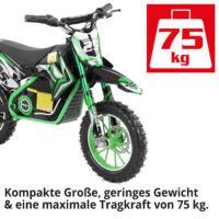 Hecht Kinder Elektro-Motorrad Dirtbike Grün 54501