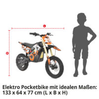 Hecht Kinder Elektro-Motorrad Dirtbike Orange 59100