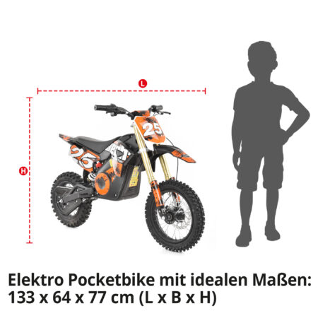 Hecht Kinder Elektro-Motorrad Dirtbike Orange 59100