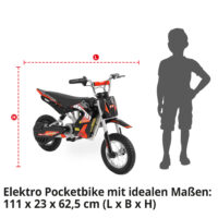 Hecht Kinder Elektro-Motorrad Dirtbike Rot 54300