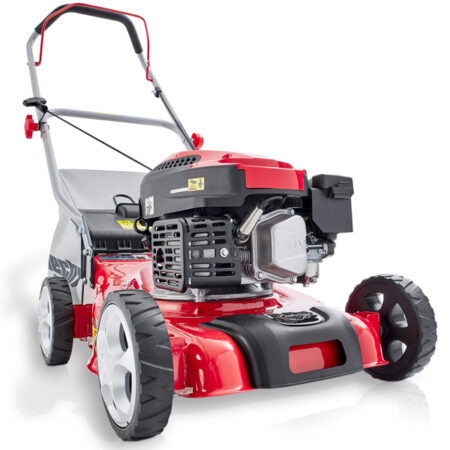 HECHT Benzin Rasenmäher 540 mit 4-Takt OHV Motor, 40,6 cm Schnittbreite, 40-Liter-Fangkorb und 3-facher Einzelrad-Schnitthöhenverstellung – wendig, kraftvoll und ideal für Flächen bis 700 m².