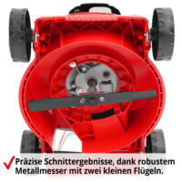 HECHT Benzin Rasenmäher 5408 mit 4-Takt OHV Motor, 40 cm Schnittbreite, 45-Liter-Fangkorb und 3-facher Schnitthöhenverstellung – kraftvoll, wendig und ideal für Flächen bis 700 m².