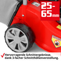HECHT Benzin Rasenmäher 5408 mit 4-Takt OHV Motor, 40 cm Schnittbreite, 45-Liter-Fangkorb und 3-facher Schnitthöhenverstellung – kraftvoll, wendig und ideal für Flächen bis 700 m².