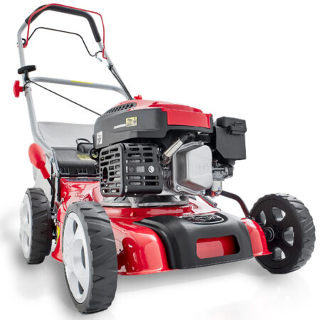 HECHT Benzin Rasenmäher 541 SW mit 4-Takt-Motor, 40 cm Schnittbreite, Radantrieb, 40-Liter-Fangkorb und 7-facher Höhenverstellung – kraftvoll, komfortabel und ideal für Rasenflächen bis 700 m².