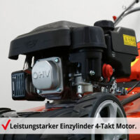 HECHT Benzin Rasenmäher 546 mit 2,5 kW 4-Takt-Motor, 46 cm Schnittbreite, 65-Liter-Fangkorb, 8-facher Höhenverstellung und robustem Stahlgehäuse – kraftvoll, komfortabel und ideal für Flächen bis 1.000 m².