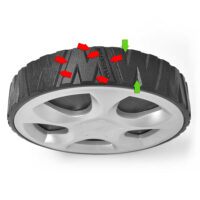 HECHT Benzin Rasenmäher 547 SWE mit 150 cm³ 4-Takt Eco-Motor, 46 cm Schnittbreite, Elektrostart, 5-in-1 Funktion, 55-Liter-Fangkorb, Radantrieb und 7-facher Höhenverstellung – ideal für komfortables Mähen großer Flächen bis 1200 m².