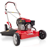 HECHT Benzin Mulchmäher 5511 mit 144,3 cm³ 4-Takt-Motor, 51 cm Schnittbreite, Mulchfunktion, Seitenauswurf und 5-facher zentraler Höhenverstellung – leistungsstark, robust und ideal für mittlere bis große Rasenflächen.