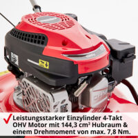 HECHT Benzin Mulchmäher 5511 mit 144,3 cm³ 4-Takt-Motor, 51 cm Schnittbreite, Mulchfunktion, Seitenauswurf und 5-facher zentraler Höhenverstellung – leistungsstark, robust und ideal für mittlere bis große Rasenflächen.